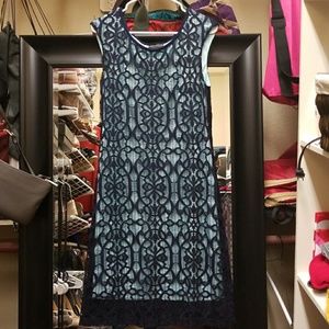 Blue lace dress